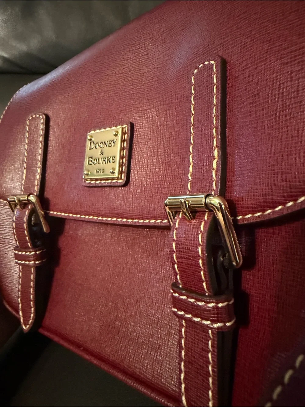 Dooney & Bourke Saffiano Leather Small Messenger Crossbody Bag BRAND NEW! - Picture 4 of 9